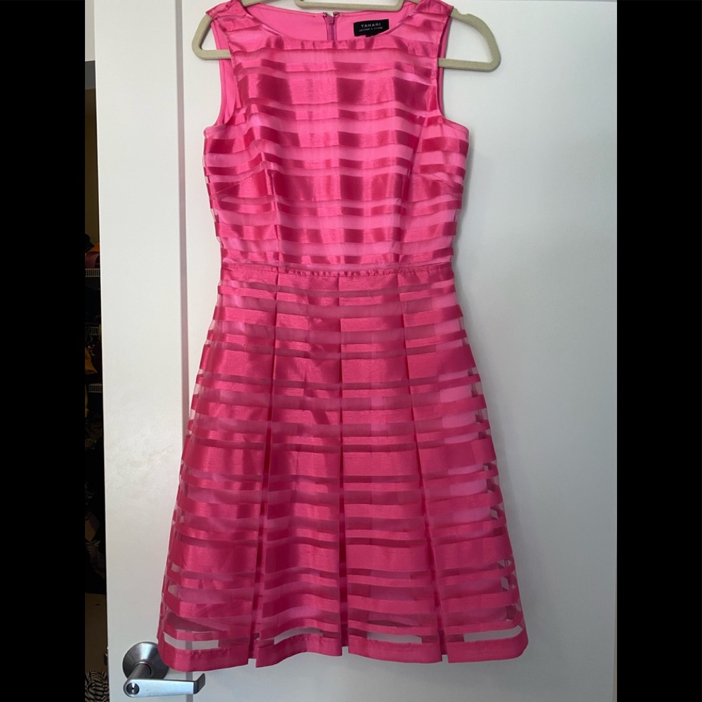 Beautiful Pink Tahari dress! Size 2.
